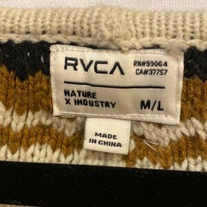 RVCA Ladies brown/black wrap poncho